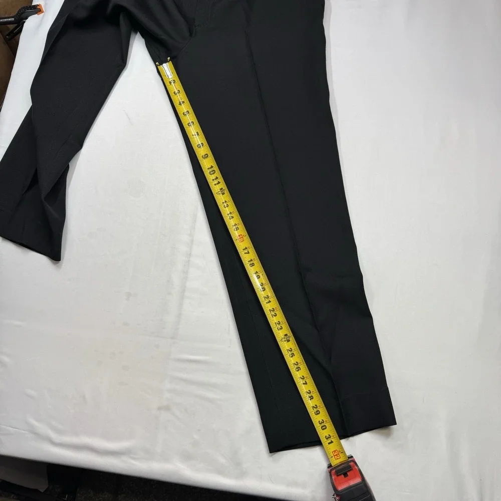 Vintage Levi's Men's Vintage Black Polyester Stretch Pants Gold Tab 36x31 Preppy